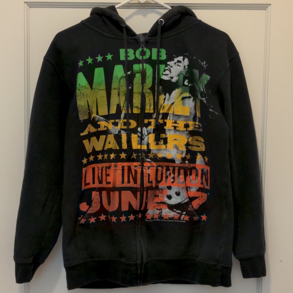 Vintage Rastafari Bob Marley London Concert Hoodie